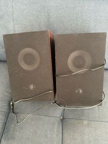 Pair of 5W wooden speakers