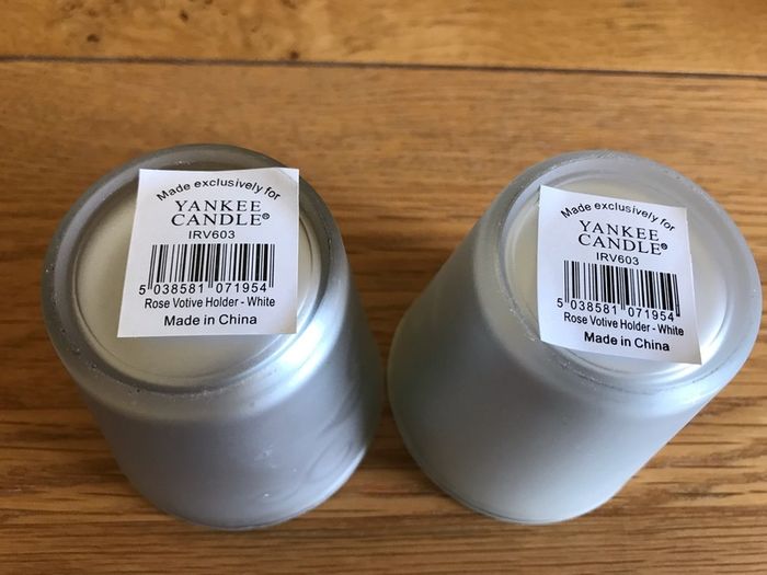 Yankee Candle Rose Shimmer Votive Holder Set