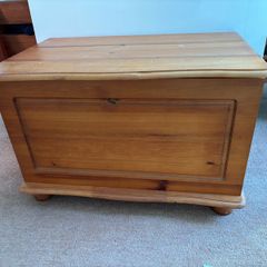 Solid pine blanket box