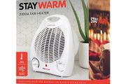 2000w Upright Fan Heater - White