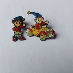 Two Noddy Lapel Pin/ Badges/ Brooches