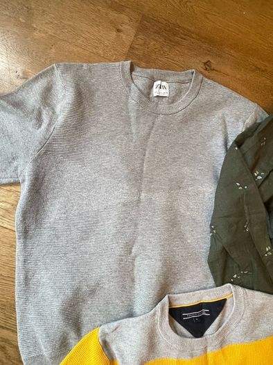 Men 7 piece clothing bundle size M Tommy Hilfiger Zara Next Selected Homme Moss