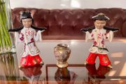 Rare Kitsch Mantle Decor 1950s