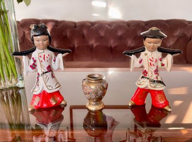 Rare Kitsch Mantle Decor 1950s