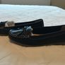 BNWT M&S navy leather flats size 6 Image 4