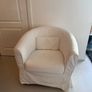 IKEA Tullsta Cream tub armchair Image 2