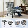 Recliner Chair Armchair Adjustable Single Chair Sofa for Relaxing Accent Chair Pushback for Living Room Bedroom Wing Back Reclining | Grey Image 6