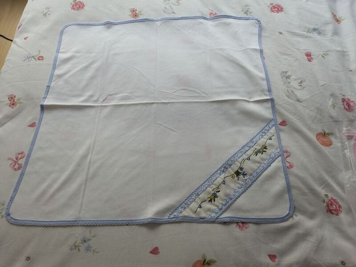 Hand-Embroidered Baby Comforter  Traditional Madeira Embroidery