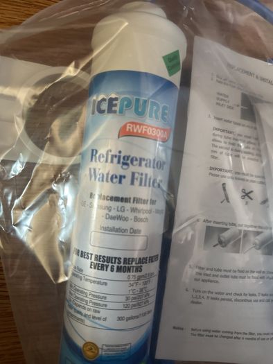 American fridge water filter