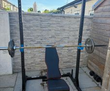 Weight rack and bench