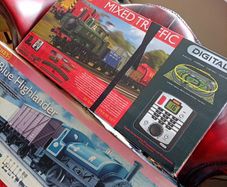 Train sets empty boxes