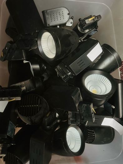 Prelux Nico Led Track Lights Job Lot Clearance - 55 Lights With 25 Rails