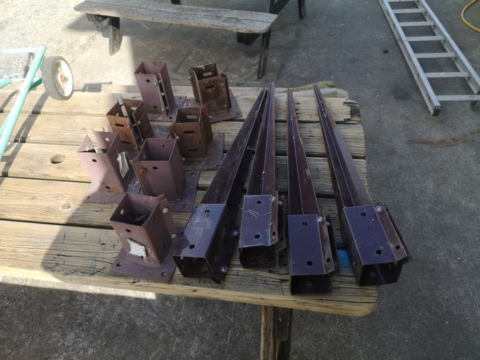 Garden beam supports