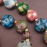 Ancient Gabri Thousand Eyes Glass Beads Necklace 26inches Image 3