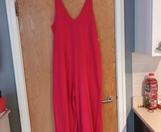 Dunnes  Stores Red Jump In Jumpsuit.  Size  L- 16-18.  B.N.W.T