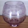 POT - Etched Lavender Glass Pot Image 6