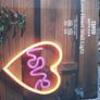 led strip lights Neon Love Heart Wall Light Image 3