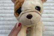 Ty Beanie approx. 8" Houghie the Bulldog Plush Used Please see photos