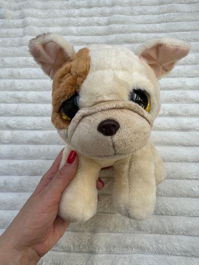 Ty Beanie approx. 8" Houghie the Bulldog Plush Used Please see photos