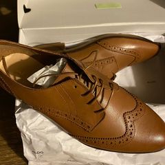 Brand New Aldo Office Brown Leather Woman Shoes