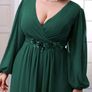 Shein Plus maxi chiffon prom dress in 2XL Image 3