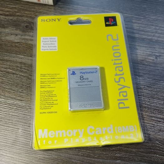 Ps2 Satin Silver memory card seald