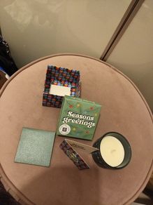 Luxury boxed Christmas Scented Candle & Card