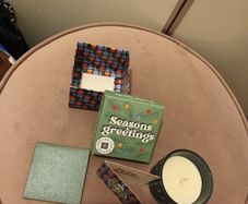 Luxury boxed Christmas Scented Candle & Card