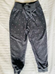 Grey sweat pants with hearts