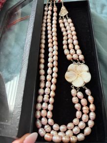 cultured freshwater baroque pearls necklace