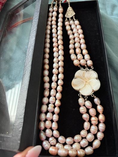 cultured freshwater baroque pearls necklace