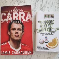 Football Book Bundle, Carra Autobiography & "Pulled Off at Half-Time"