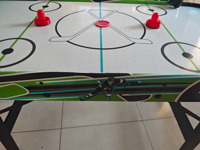 Air hockey table.