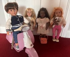4 Our Generation Dolls and Scooter