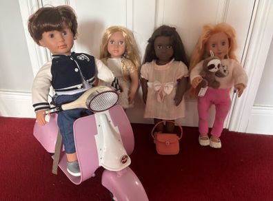 Our Generation Dolls and Scooter