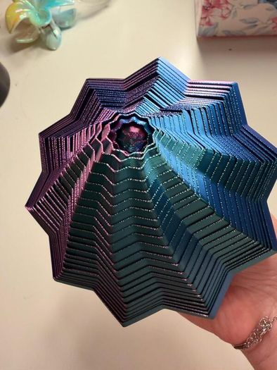 Sensory Articulated Star Fidget Toy Multicolor Geometric ASMR