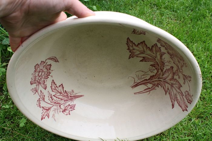 Antique  England  Water Basin 15"