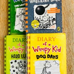 Diary of a Wimpy Kid Books x4 - 2 Hardbacks - Excellent Condition