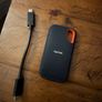 Sandisk 2Tb Extreme Portable Ssd External Drive, Up To 1050 Mb/S Read, 1,000Mb/S Write, Usb-C, Solid State, Ip65 Rated for Dust and Water Resistance, Black Image 2