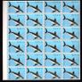 1982 Ireland Fauna & Flora: Fish Commemorative Stamps Marginal Block of 24 Mint Never Hinged (MNH). Image 3