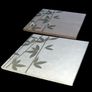 Pair of Large Suede Effect Bamboo Wall Art Prints Image 3