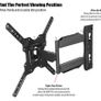 Ultra Slim Tilt Swivel TV Wall Bracket Mount  For 24-55 Inch LED LCD Plasma & Curved Screens Image 3