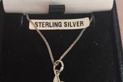 Sterling silver angel necklace
