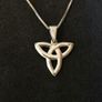 925 Sterling Silver Celtic Trinity Knot Necklace Image 2
