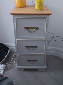 Pyramid Shaped Solid Real Teak Drawer Unit
