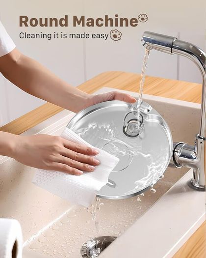 Cat Water Fountain for Drinking: Stainless Steel Cat Fountain - 2.2L Water Fountain Cat Bowl - Pet Water Fountain - Cat Drinking Fountain - Visible Water Level Cat Water Dispensers