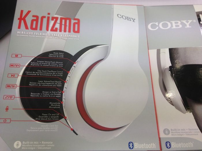 Bluetooth Headphones in Red white or Black
