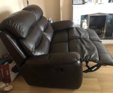 Two Seater Leather Recliner Sofa