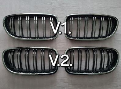 BMW 5 Series V.1. / V.2.  F10 F11 M Style Kidney Grilles Brand New