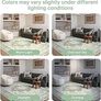 Machine Washable Rugs Living Room, 160x230cm, Vintage Rug, Boho Area Rugs, Non-Slip Carpet, Low Pile, Non-Shedding, Traditional Oriental Printed Design, Dining Room, Home Office, Bedroom Image 3